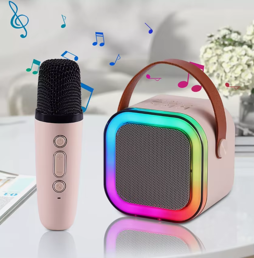 K12 Microphone Sound Wireless Sound Microphone Bluetooth (K12 ব্লুটুথ ওয়্যারলেস মাইক্রোফোন – হোম ইউজার ও ফ্যামিলি KTV গানের জন্য পারফেক্ট)
